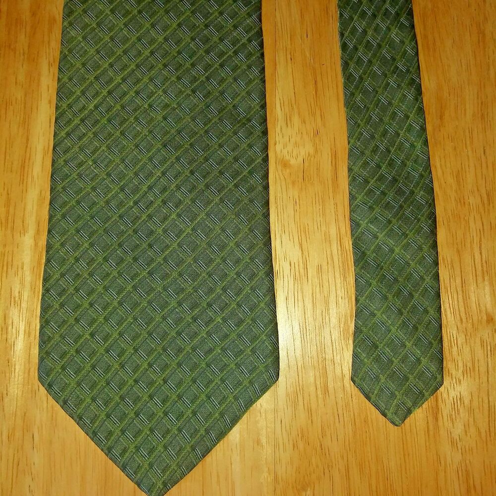 Crazy Horse Muted Sage Green Repp Silk Tie